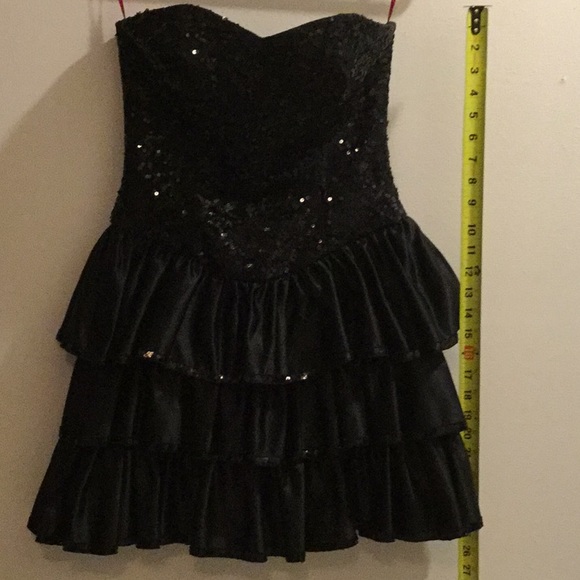 Betsey Johnson Sequin Strapless Dress 👗 Cocktail - Picture 2 of 8